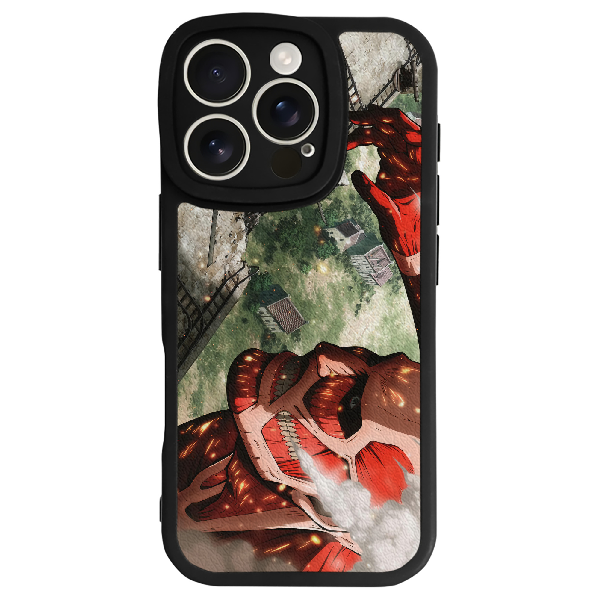 （画像用） 進撃の巨人 Attack on Titan 【iPhone 16シリーズ対応】シリコンスマホケース（レザー調） 材質：シリコン